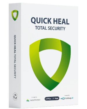 2 Users, 1 Year, Quick Heal Total Security, Email Delivery