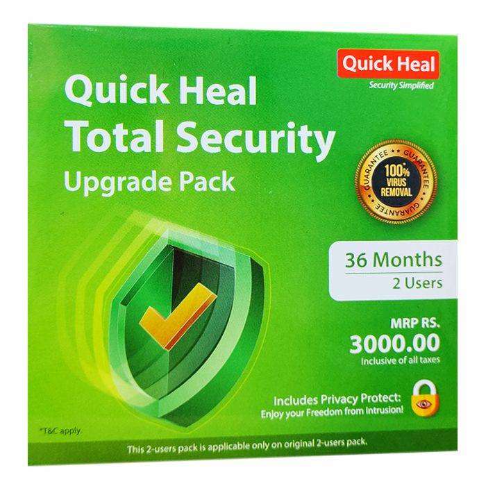 Renewal, 2 Users, 3 Years, Quick Heal Total Security, Email Delivery