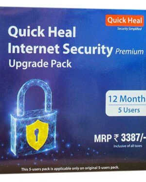 Renewal, 5 Users, 1 Year, Quick Heal Internet Security, Email Delivery
