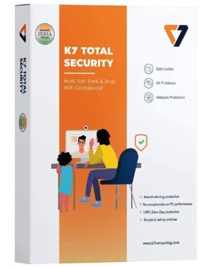 1 User, 1 Year, K7 Total Security, Email Delivery