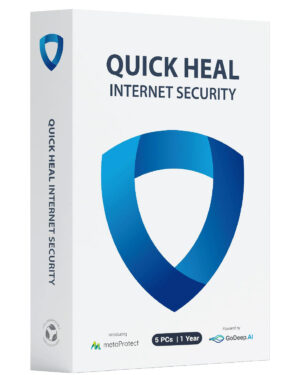 5 Users, 1 Year, Quick Heal Internet Security, Email Delivery